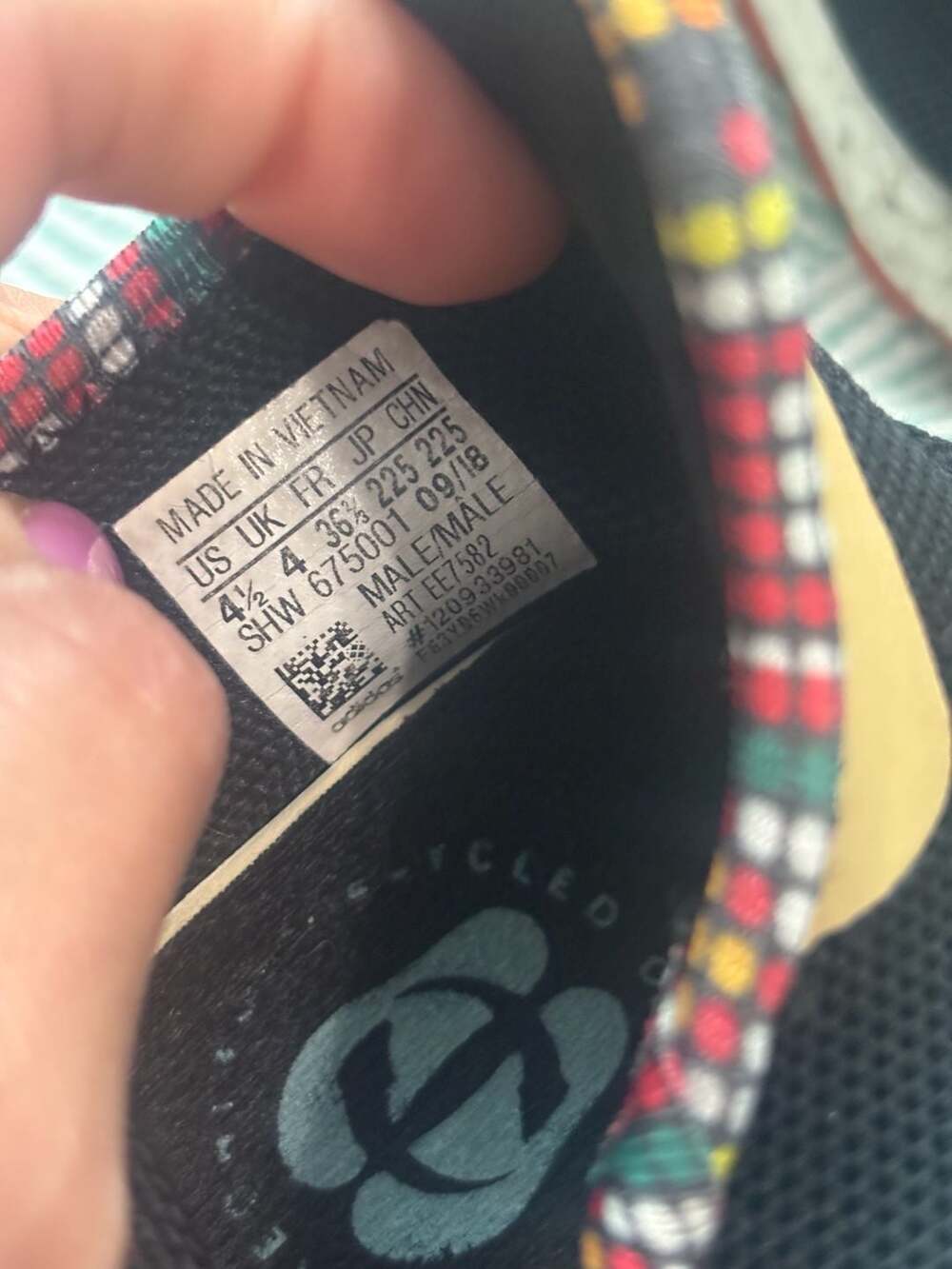 Adidas Pharrell Williams NMD Hu Trail Size 4.5 - Picture 8 of 8